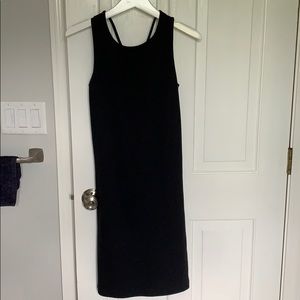 Nau mid length black dress